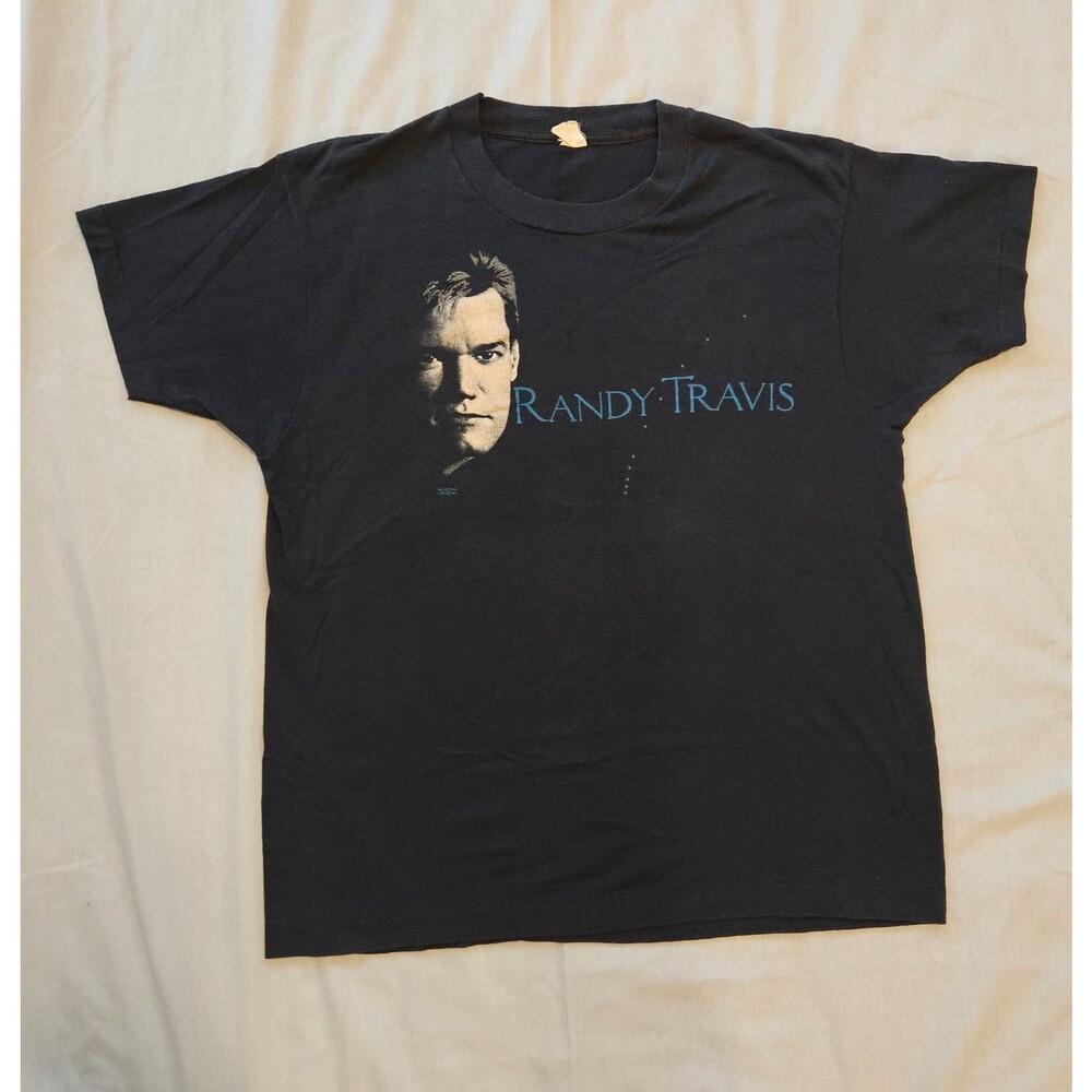 Vintage 1988 Randy Travis T Shirt Screen Stars Country Music Tour Single Stitch